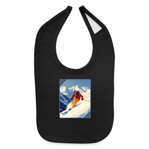 Mountain Skiing Vibes - Baby Bib