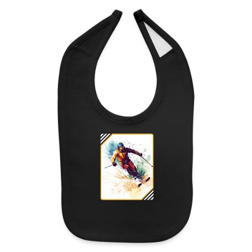 Winter Skiing Escape - Baby Bib