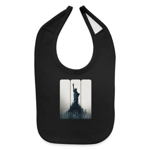 USA: Liberty Rising Over Manhattan - Baby Bib