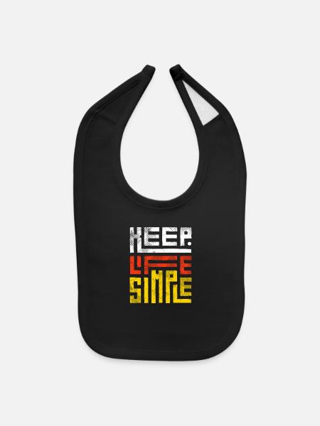 Black Modern Modern Typography Motivational Quotes - Baby Bib - black - Front