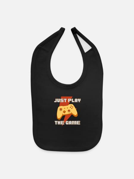 Embracing the Game,Immerse in Gaming. - Baby Bib - black - Front