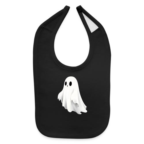 Cute Ghost Cartoon Design - Baby Bib