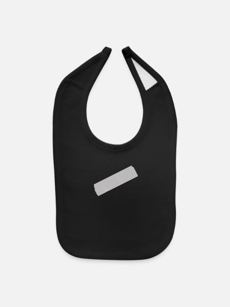 tape art - Baby Bib - black - Front
