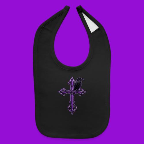 Gothix Raven Cross - Baby Bib