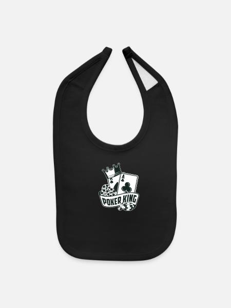 Poker - Baby Bib - black - Front
