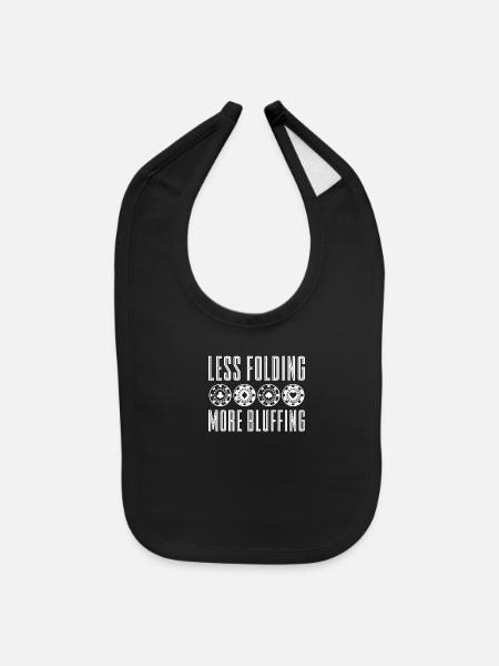 Poker - Baby Bib - black - Front