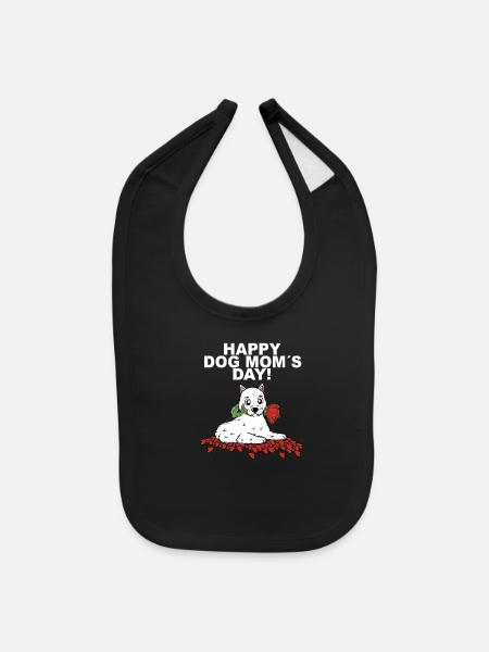 Happy Dog Mom’s Day Westie Mother’s Day - Bavette pour bébé - noir - Devant