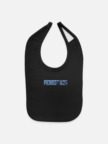 Robot Robotics Engineer Robotics - Baby Bib - black - Front
