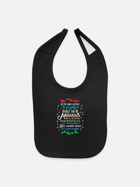 Theatre Nerd - Baby Bib - black - Front