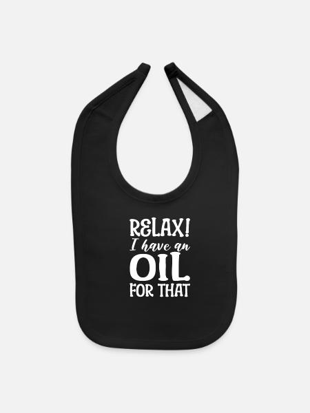 Oiling Life Essential Oil Enthusiast - Baby Bib - black - Front