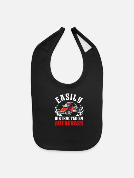 Retro - Baby Bib - black - Front