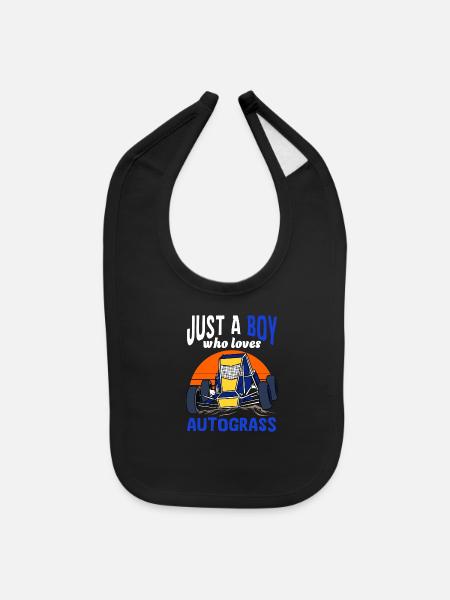 Retro - Baby Bib - black - Front