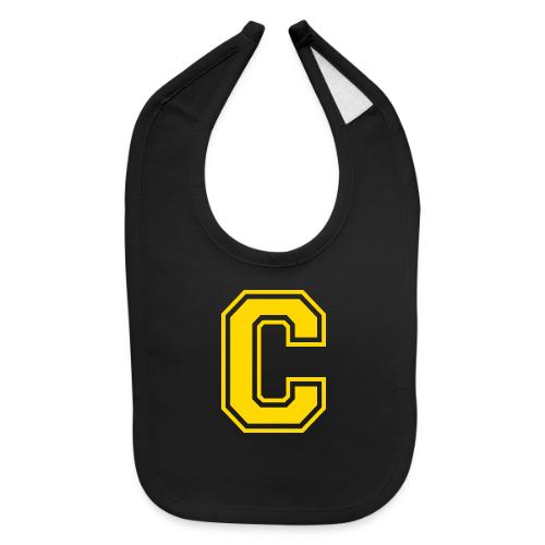 Letter C – Capital Athletic Alphabet Monogram - Baby Bib