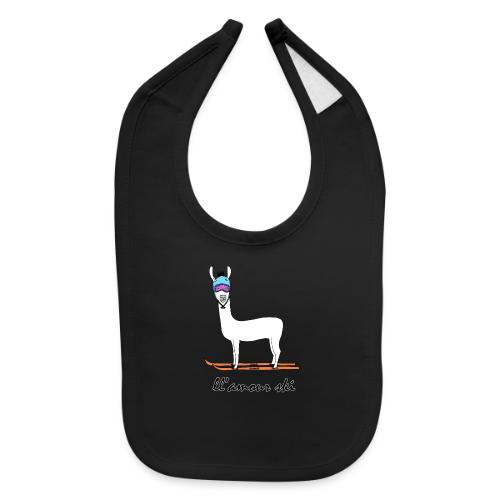 Skiin' llama - Baby Bib