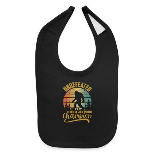 Undefeated Hide and Seek World Champ - Baby Bib