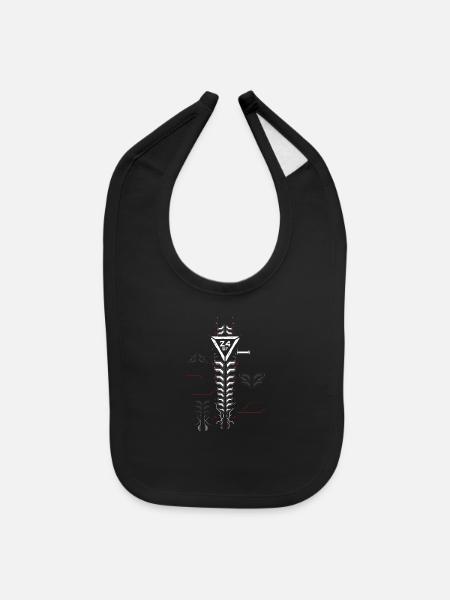 Cyber modern - Baby Bib - black - Front