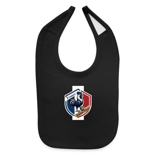 France Rooster T-Shirt, Bleu-Blanc-Rouge gift - Baby Bib