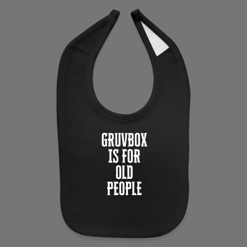 Gruvbox Old People - Baby Bib