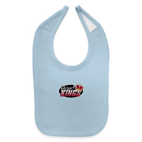 Passport Kings logo for dark shirts - Baby Bib