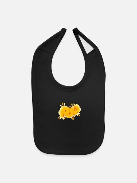 bomb graphics design - Baby Bib - black - Front