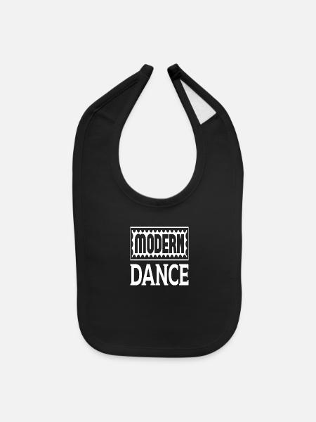 Modern Dance - Baby Bib - black - Front