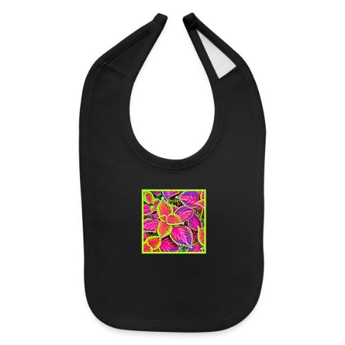 Vivid ChromaLeaf Harmony Pattern - Baby Bib