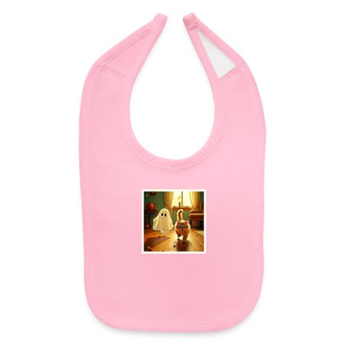 Funny Kitten Spooky Friend - Baby Bib