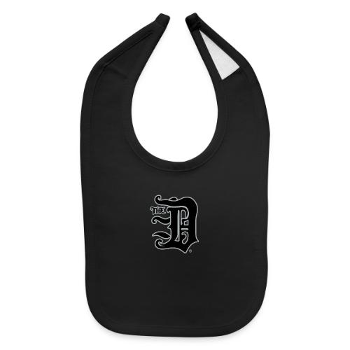 the d black and silver - Baby Bib