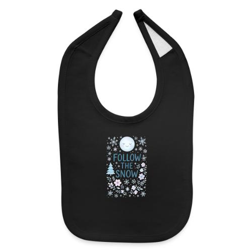Follow the Snow – Cozy Winter Watercolor - Baby Bib