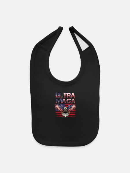 Proud - Baby Bib - black - Front