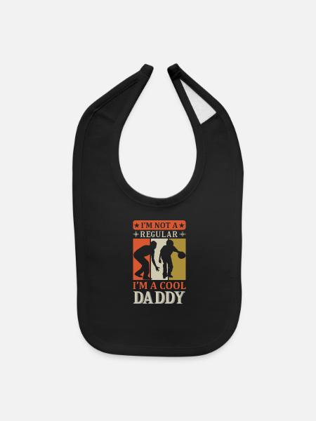cool daddy - Baby Bib - black - Front