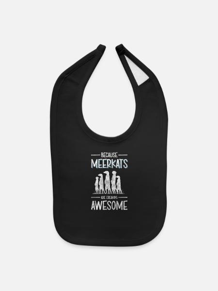 Wilderness Zoo Fur Desert - Baby Bib - black - Front