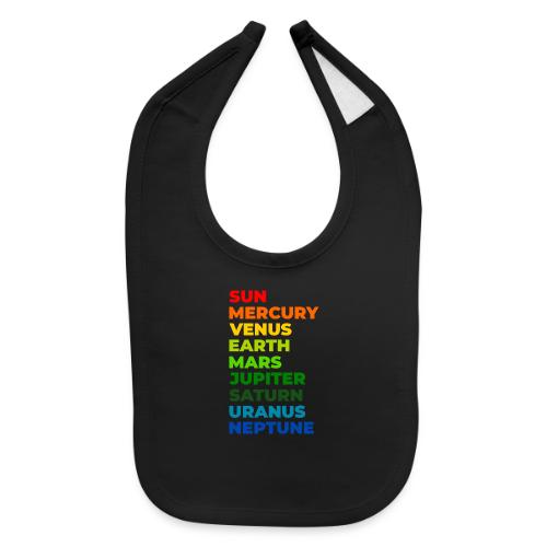 Color the solar system - Baby Bib