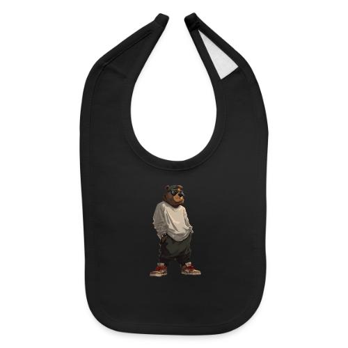 Urban Streetwear Bear Cool Apparel Design - Baby Bib