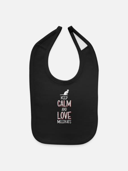 Wilderness Zoo Sweet - Baby Bib - black - Front