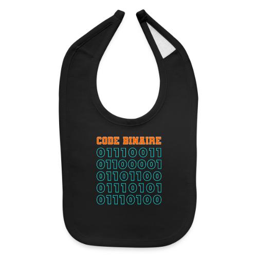 Hi in binary code - Baby Bib