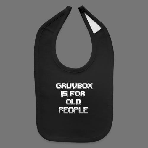Gruvbox Old People ASCII - Baby Bib