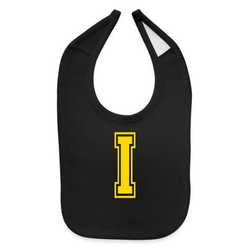 Letter I – Capital Athletic Alphabet Monogram - Baby Bib