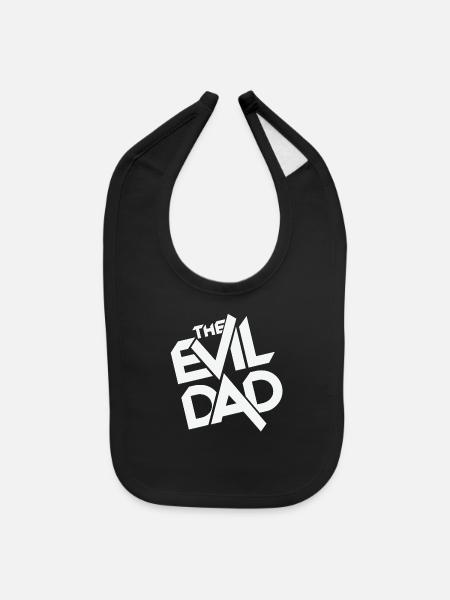 The Evil Dad - Baby Bib - black - Front