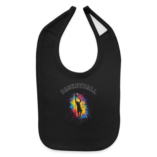 Basketball Slam Dunk Splash Design - Baby Bib