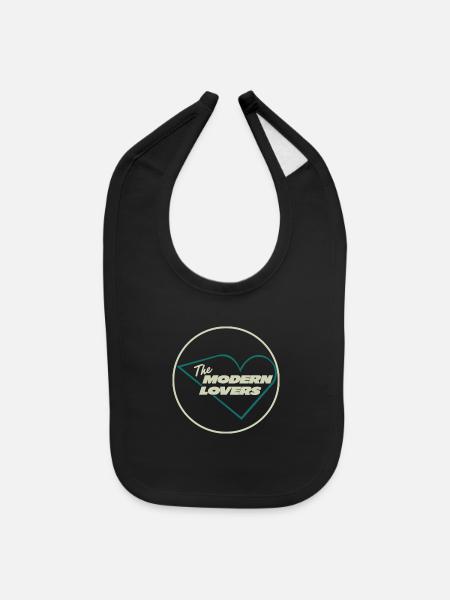 The Modern Lovers - Baby Bib - black - Front