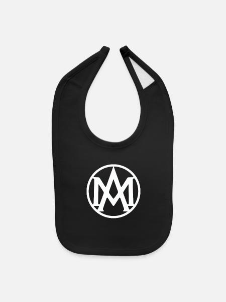 amr 1920 - Baby Bib - black - Front