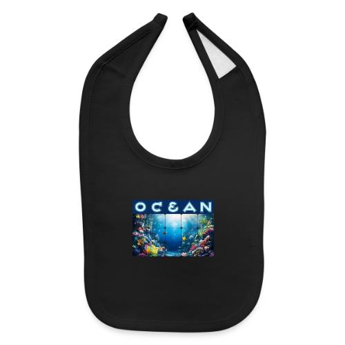 Ocean: Neon Reef Glow - Baby Bib