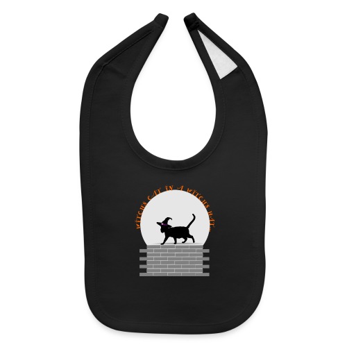 Witch's Cat In A Witch's Hat - Baby Bib