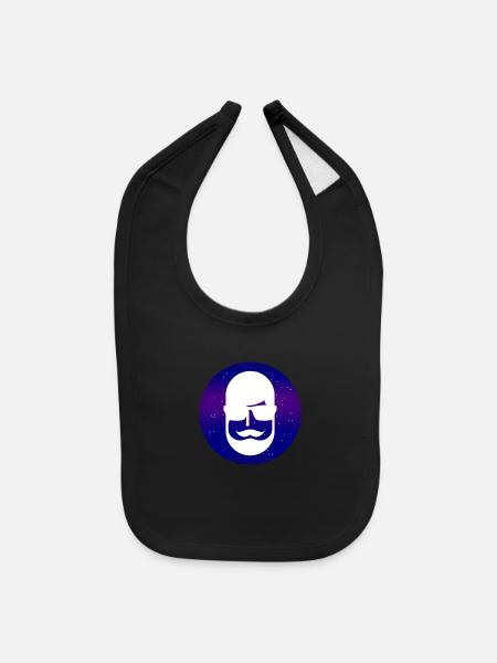 Nerd Universe - Baby Bib - black - Front
