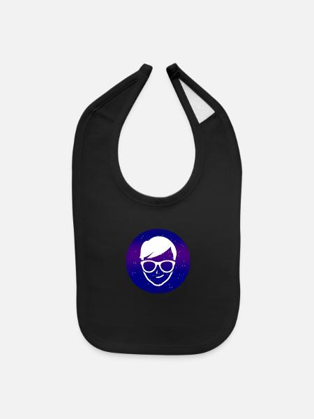 Nerd Universe - Baby Bib - black - Front