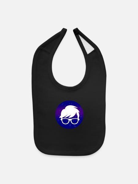 Nerd Universe - Baby Bib - black - Front