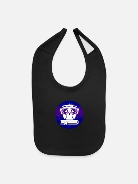 Nerd Universe - Baby Bib - black - Front