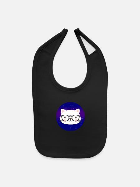 Nerd Universe - Baby Bib - black - Front