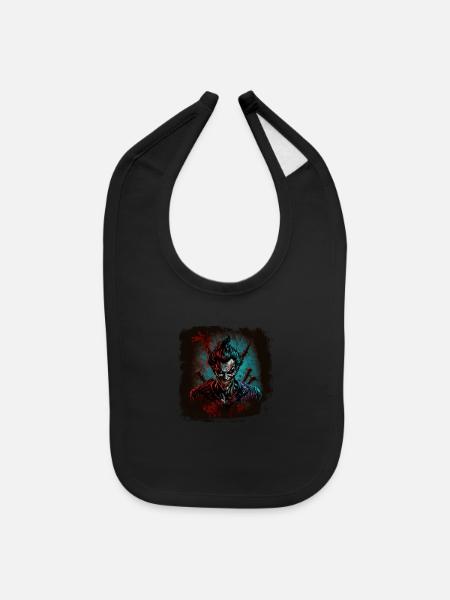 Evil Clown - Baby Bib - black - Front